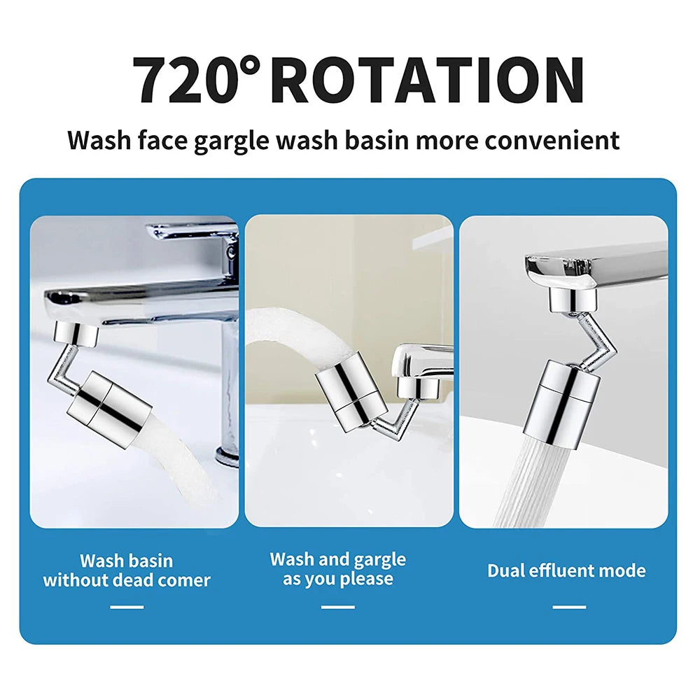 720 Degree Universal Tap Aerator Splash-proof