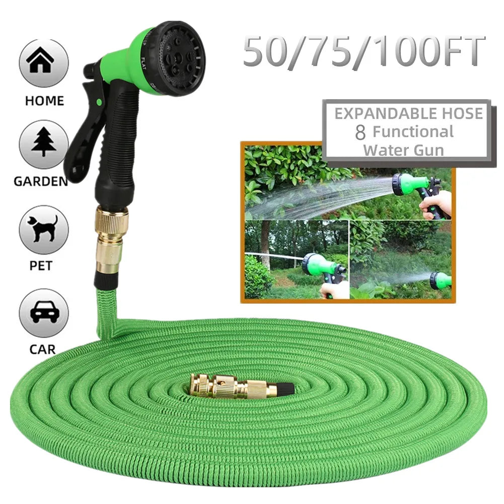 Double Metal Garden Water Hose Expandable