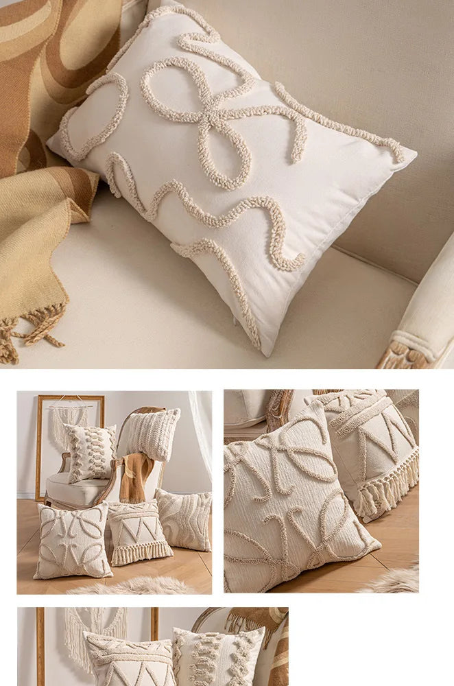 Modern Loop Yarn Pillow Covers