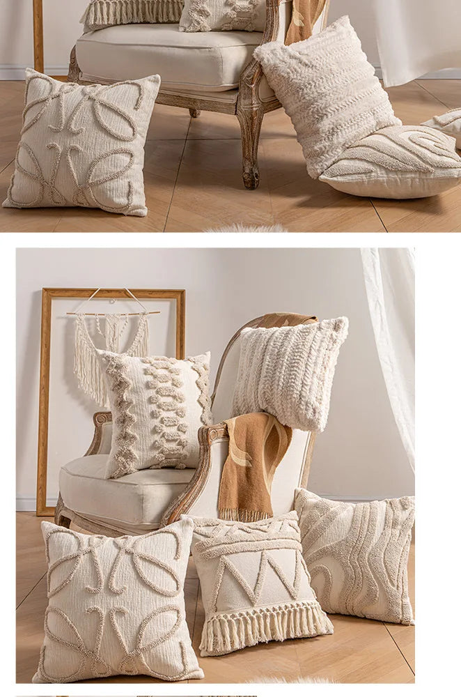 Modern Loop Yarn Pillow Covers