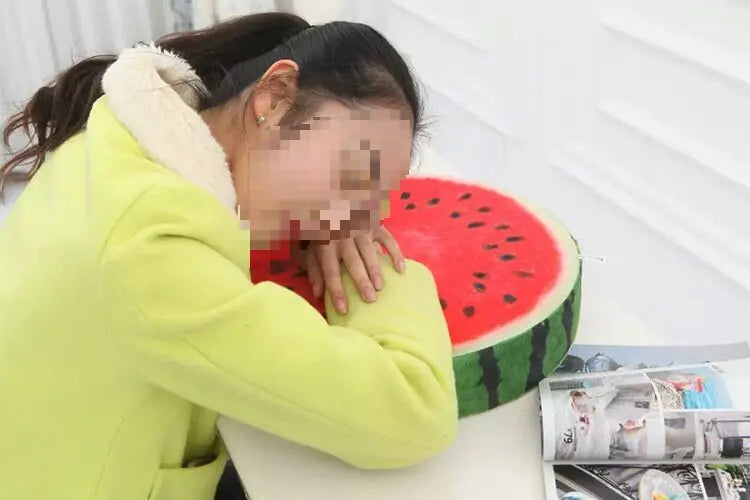 33cm Cushion Fruit Shape For In-bed Reading And Watching Back And Head Pillow Round Cushion Lint-free