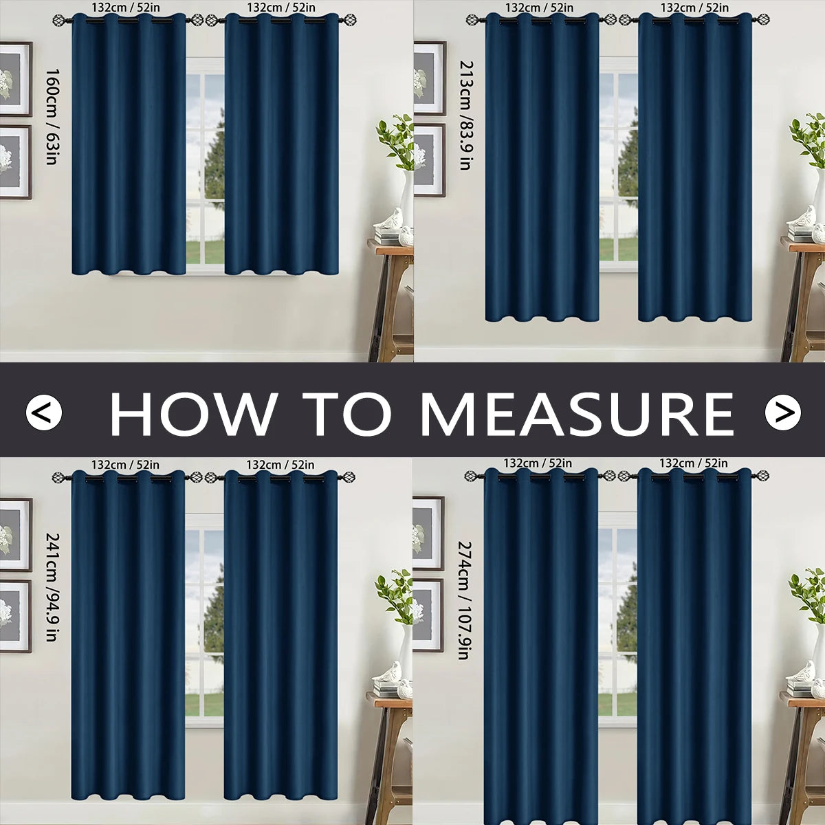 Full shading and sun protection 100% Blackout curtains