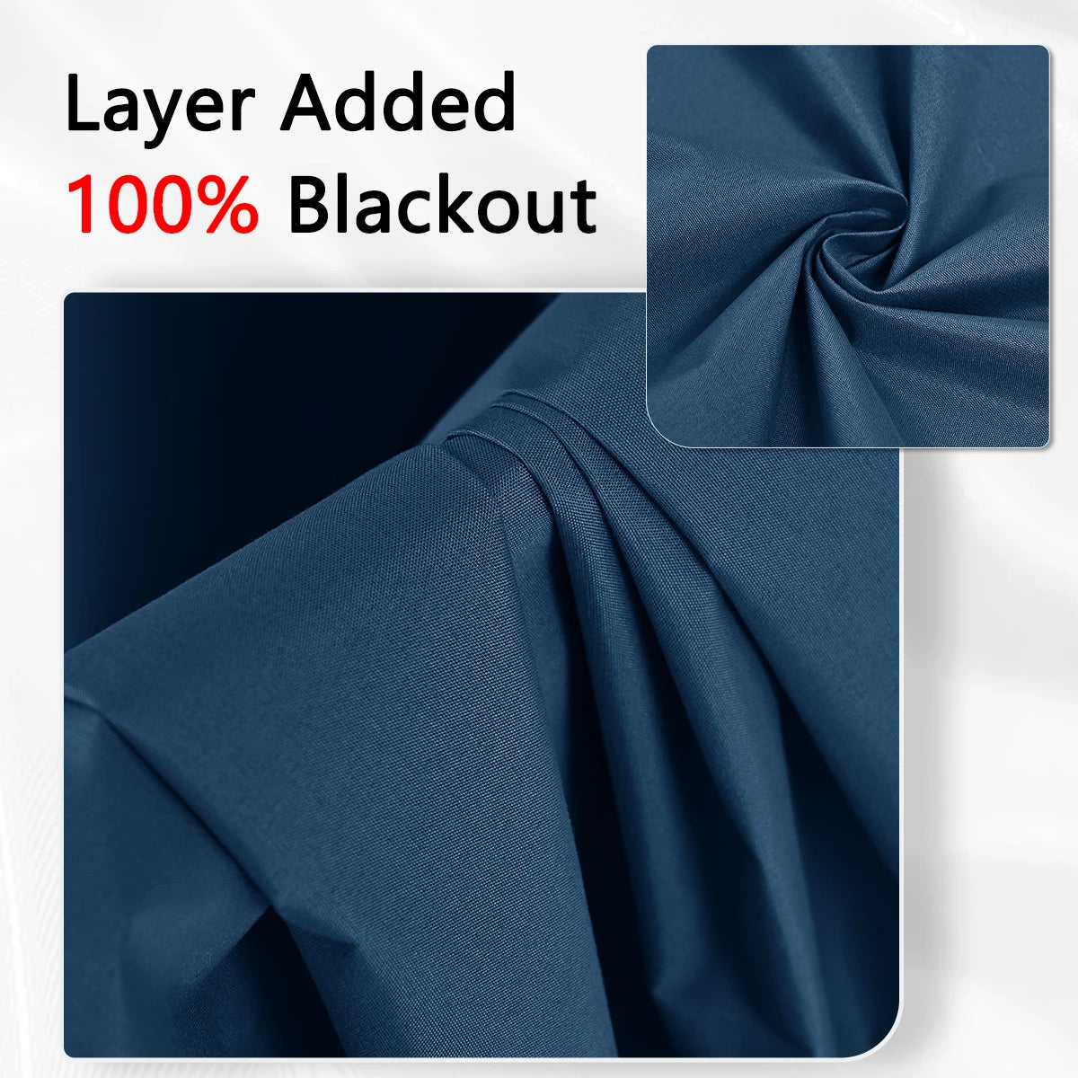 Full shading and sun protection 100% Blackout curtains