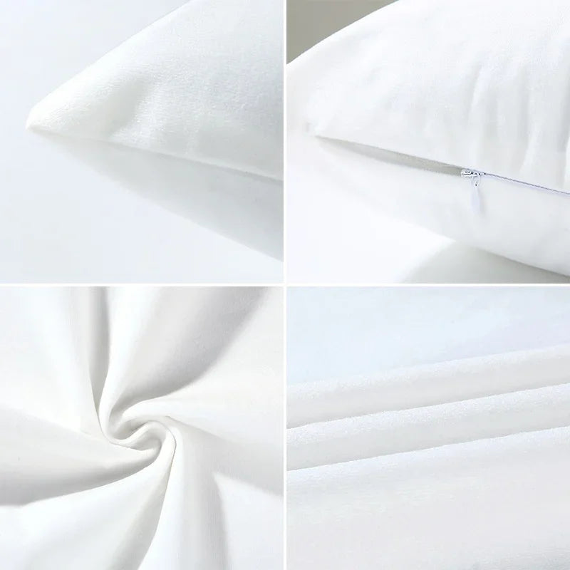 Black and White Brown Simple Landscape Pillowcase