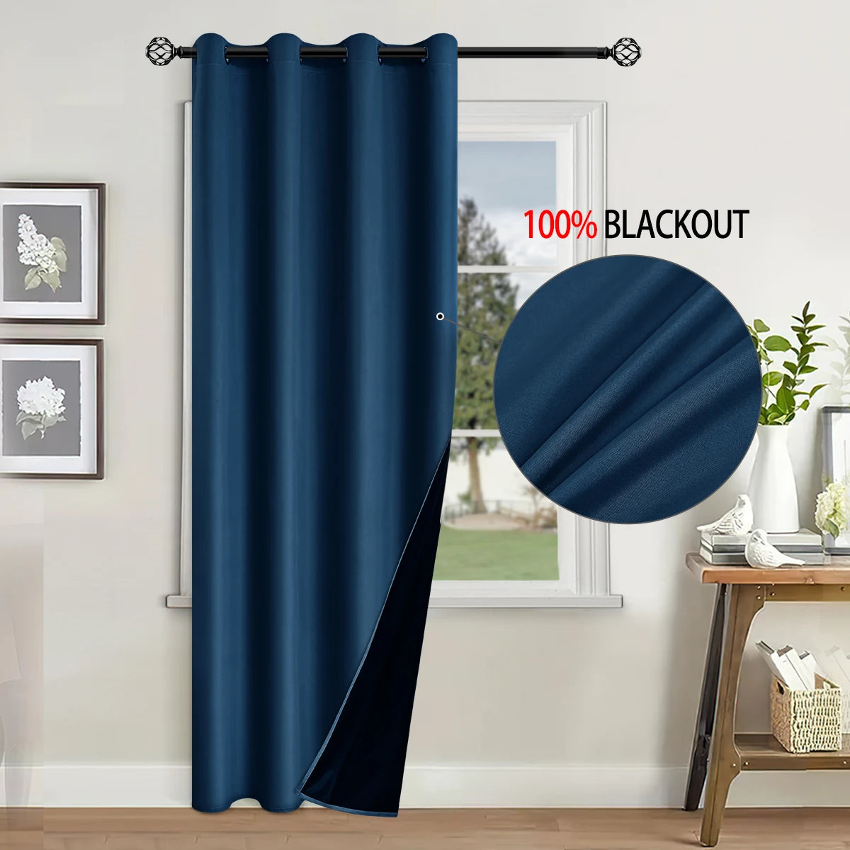 Full shading and sun protection 100% Blackout curtains