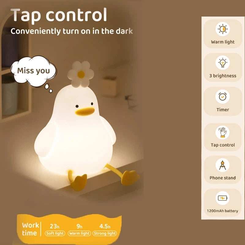 Led Children Night Light Duckling