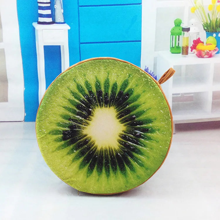 33cm Cushion Fruit Shape For In-bed Reading And Watching Back And Head Pillow Round Cushion Lint-free