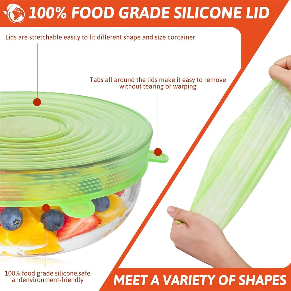 Food Grade Silicone Preservation Cover Reusable