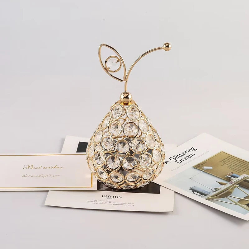 Creative Crystal Apple Ornaments Bling Rhinestone