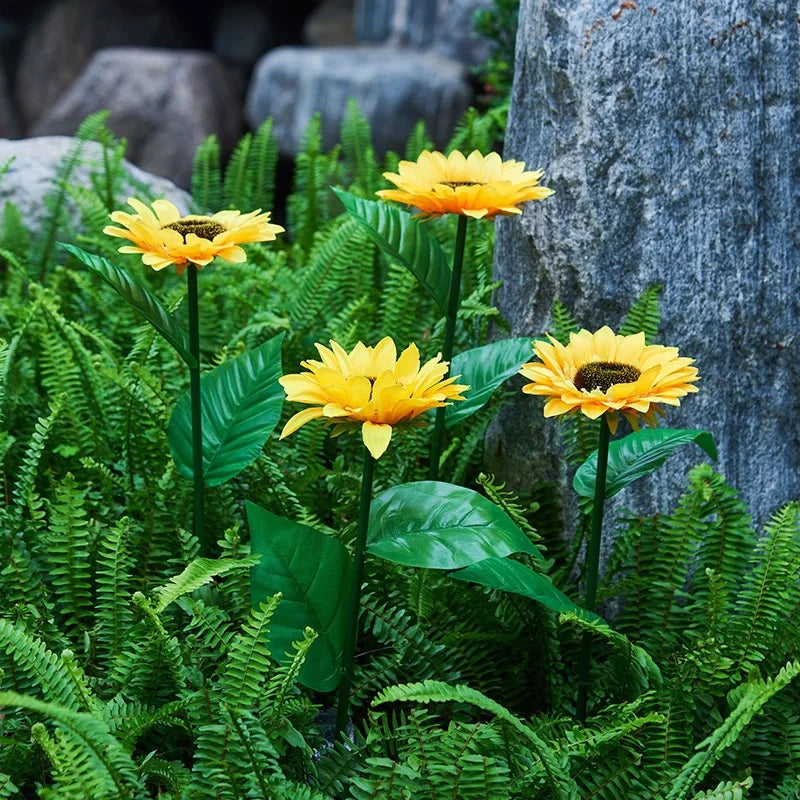 Solar Simulation Sunflower LED Lights