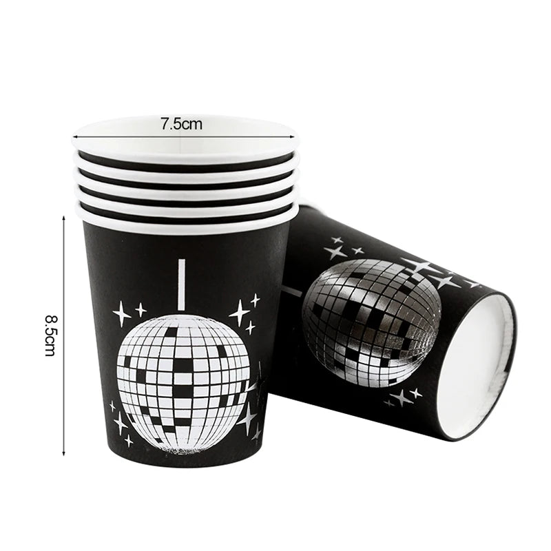 Disco Ball Theme Party Disposable Paper Tableware
