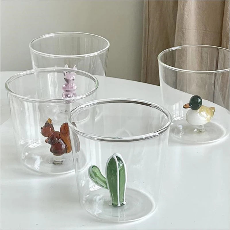 3D Creative Handmade Bubble Glass Cup