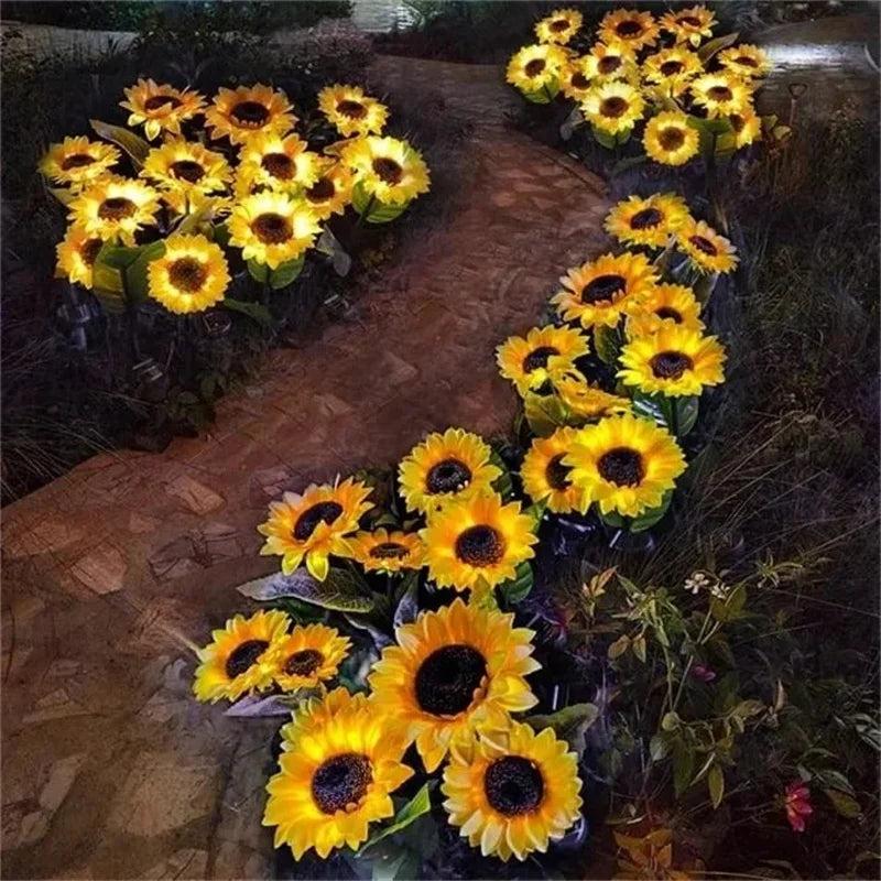Solar Simulation Sunflower LED Lights