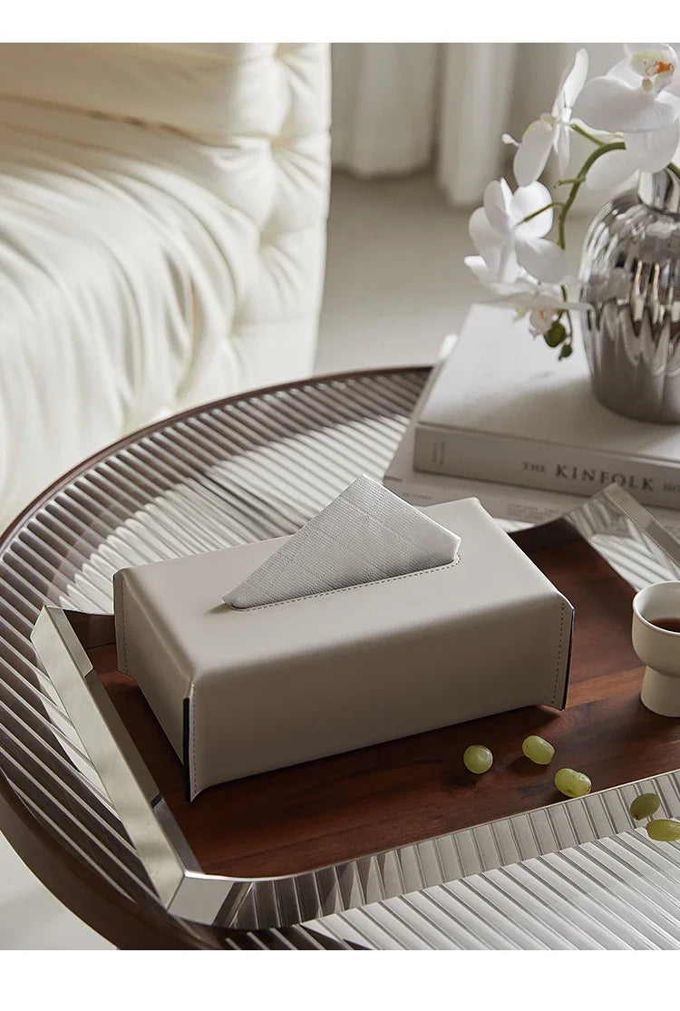 Leather Tissue Box
