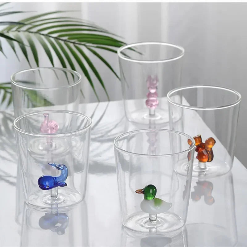 3D Creative Handmade Bubble Glass Cup