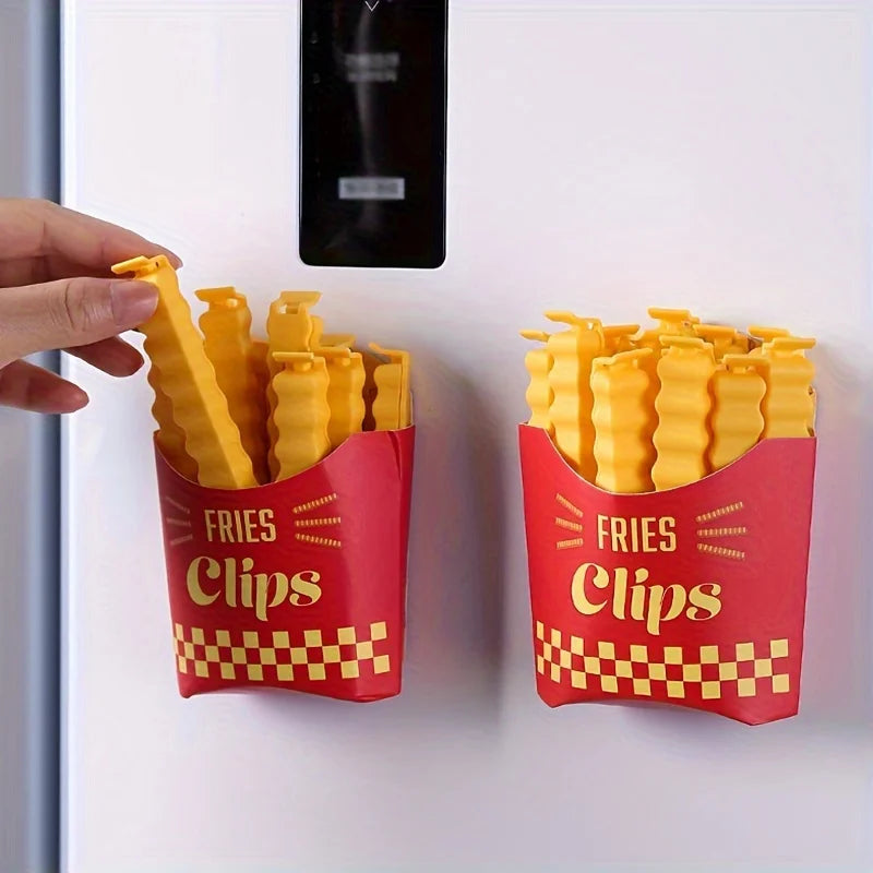 12PCS French Fry Shaped Sealing Clip - For Snack Sealin