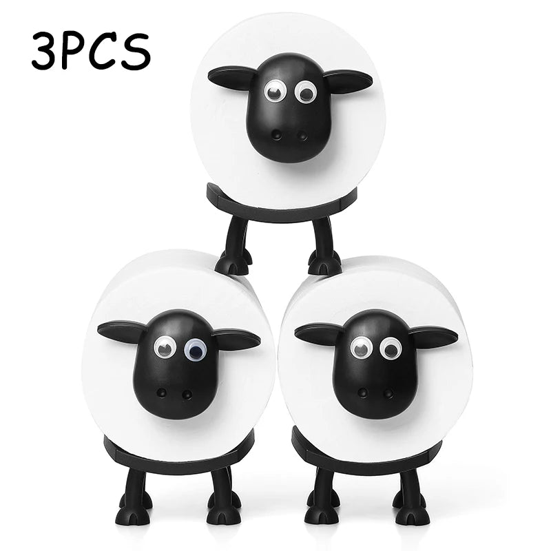 Funny Black Sheep Toilet Roll Holder