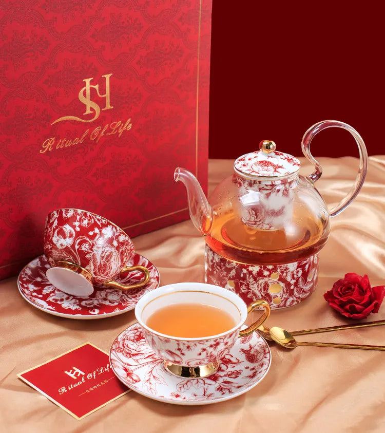 Bone China Coffee Cup & Saucer Set