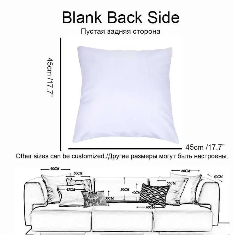 Black and White Brown Simple Landscape Pillowcase