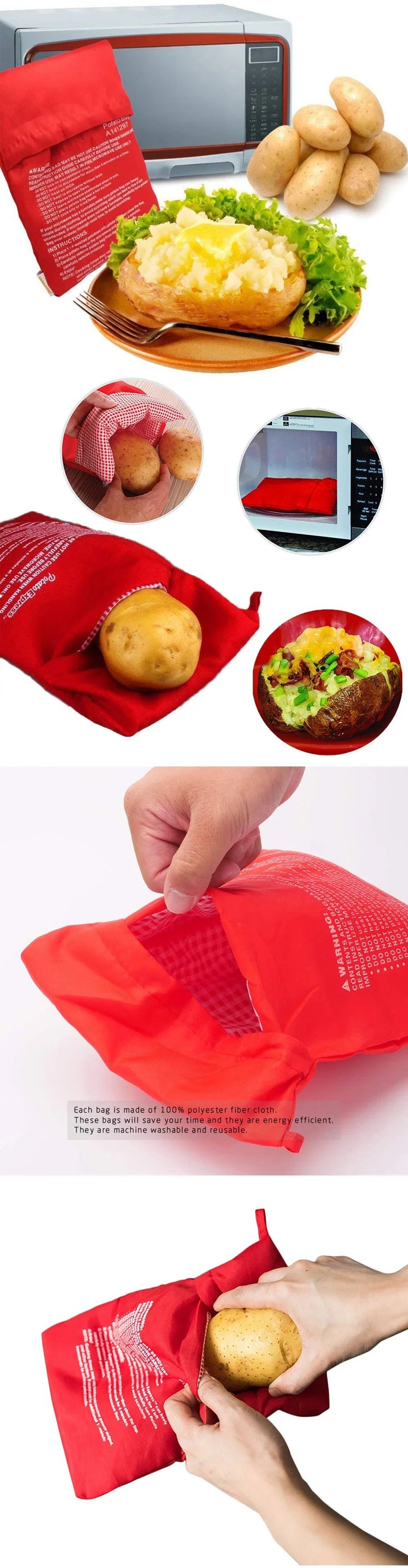 Microwave Potato Bag Reusable Express